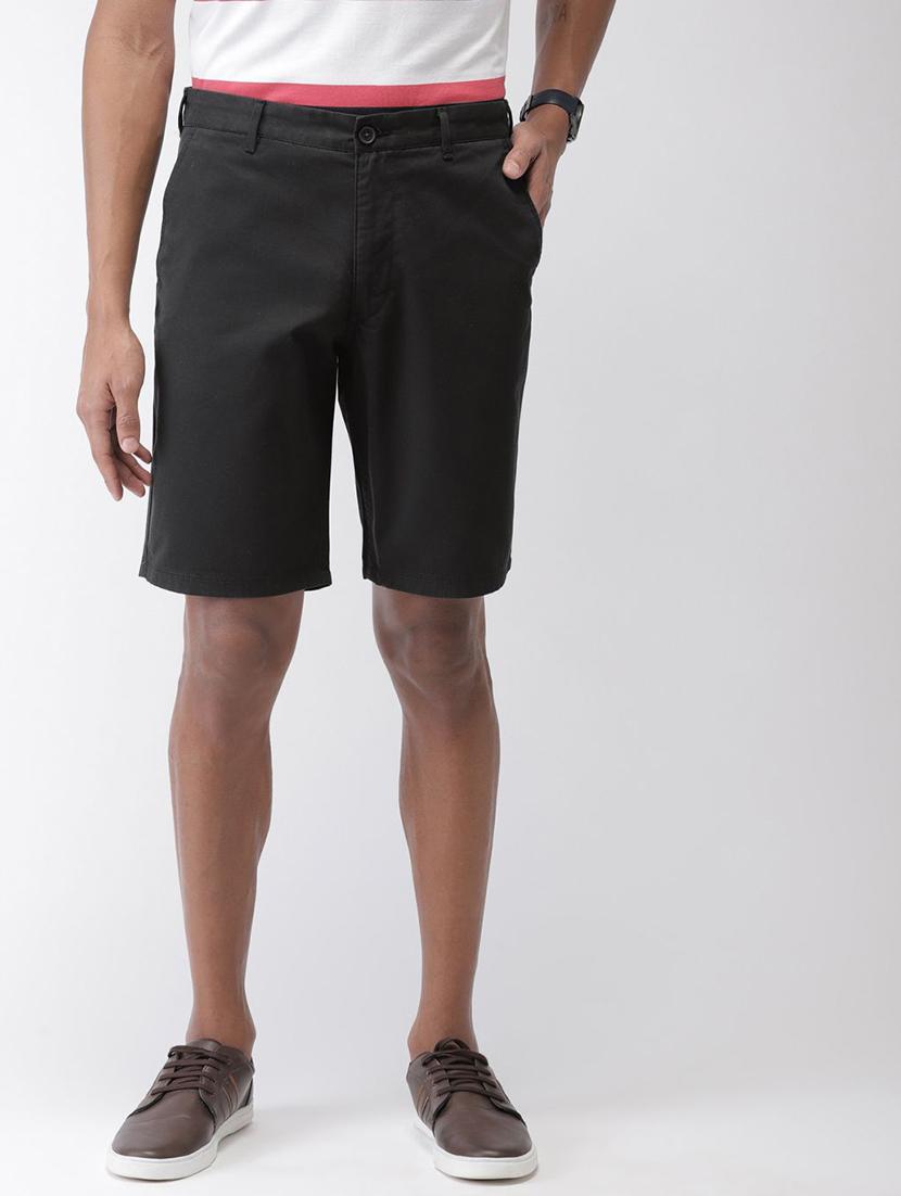 black solid bermuda shorts - 17809641 - Zoom Image - 0