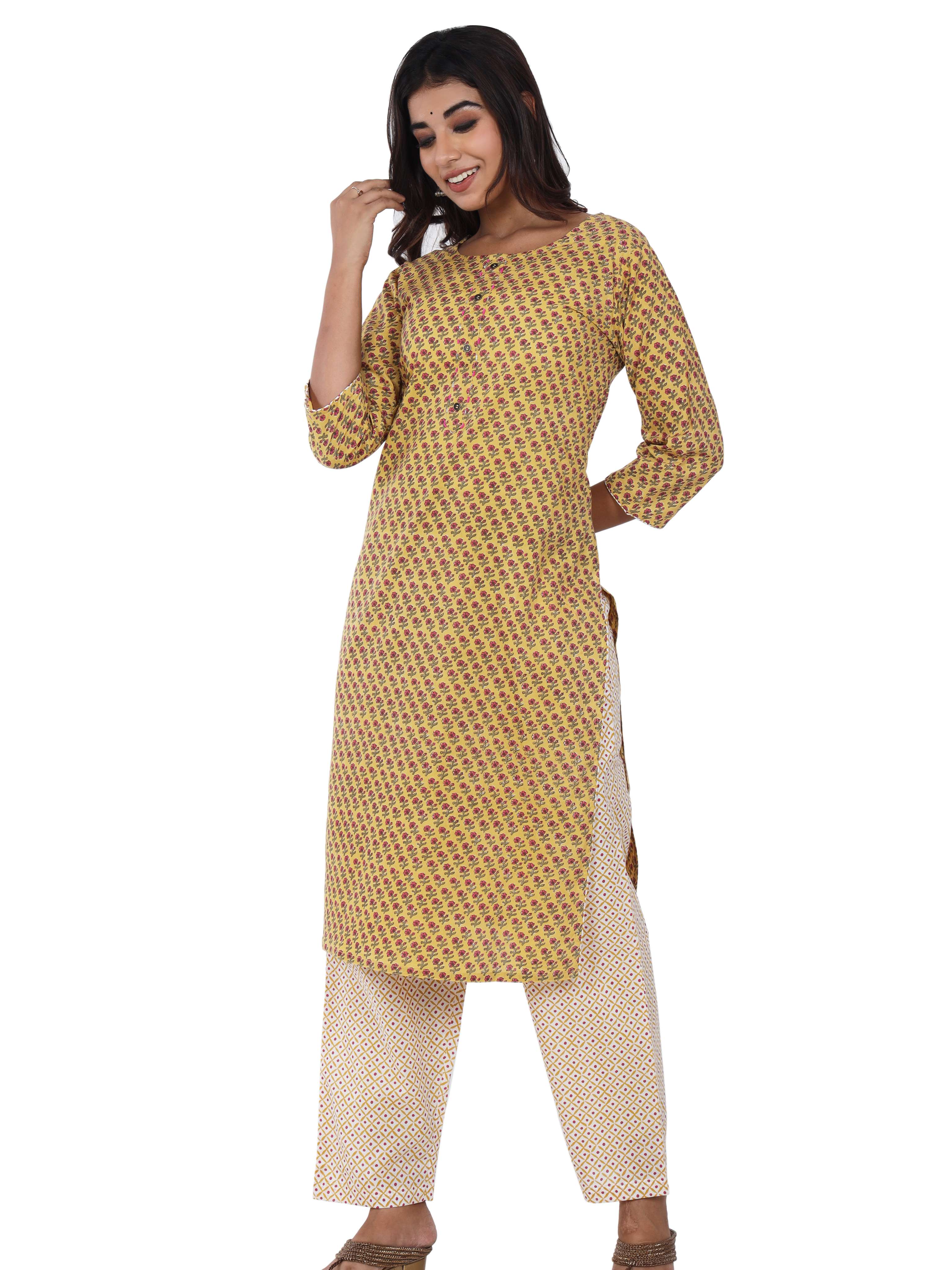 sequin crafts women's cotton printed kurti - 17810044 - Standard Image - 3