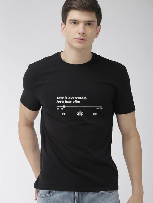 black printed t-shirt - 17810180 -  Standard Image - 0