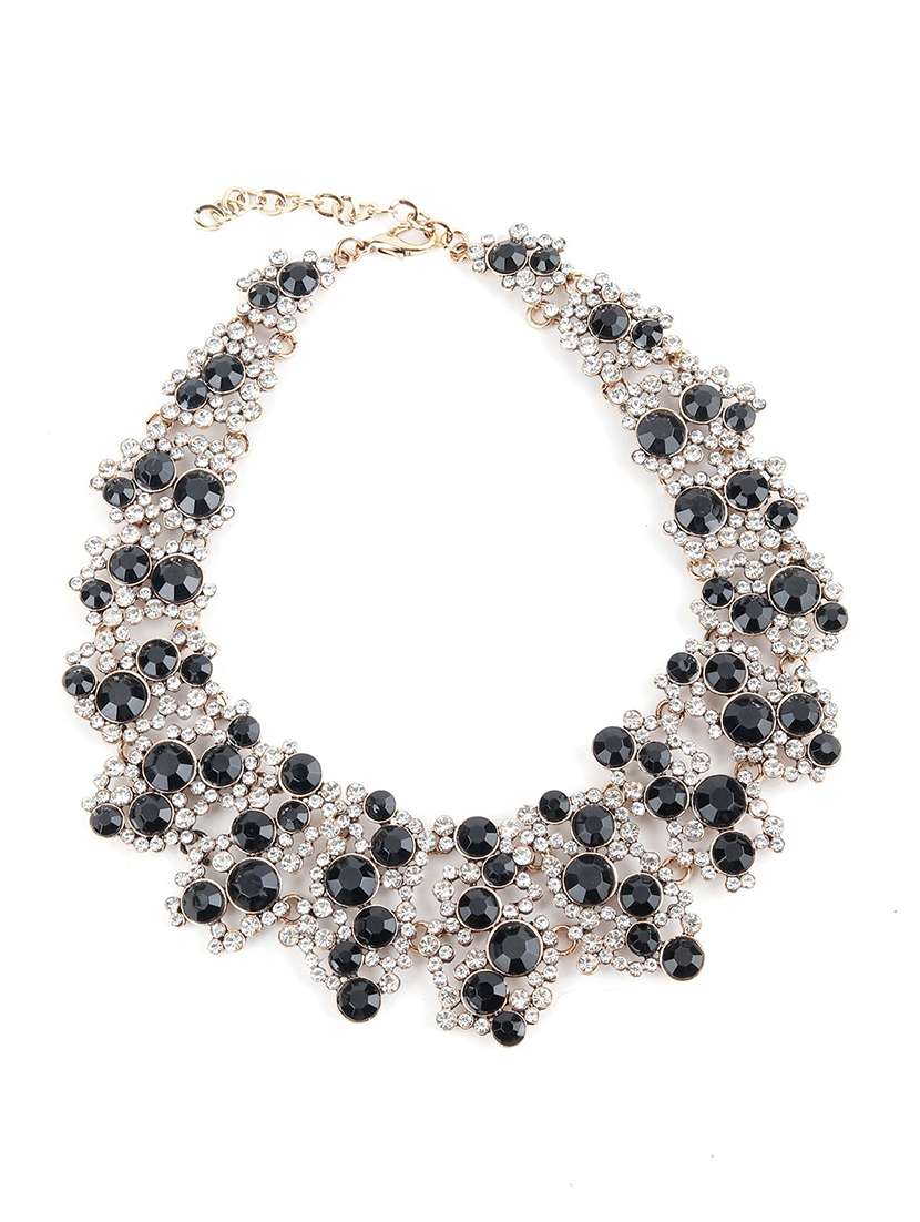 Buy online Black Metal Choker Necklace from fashion jewellery for