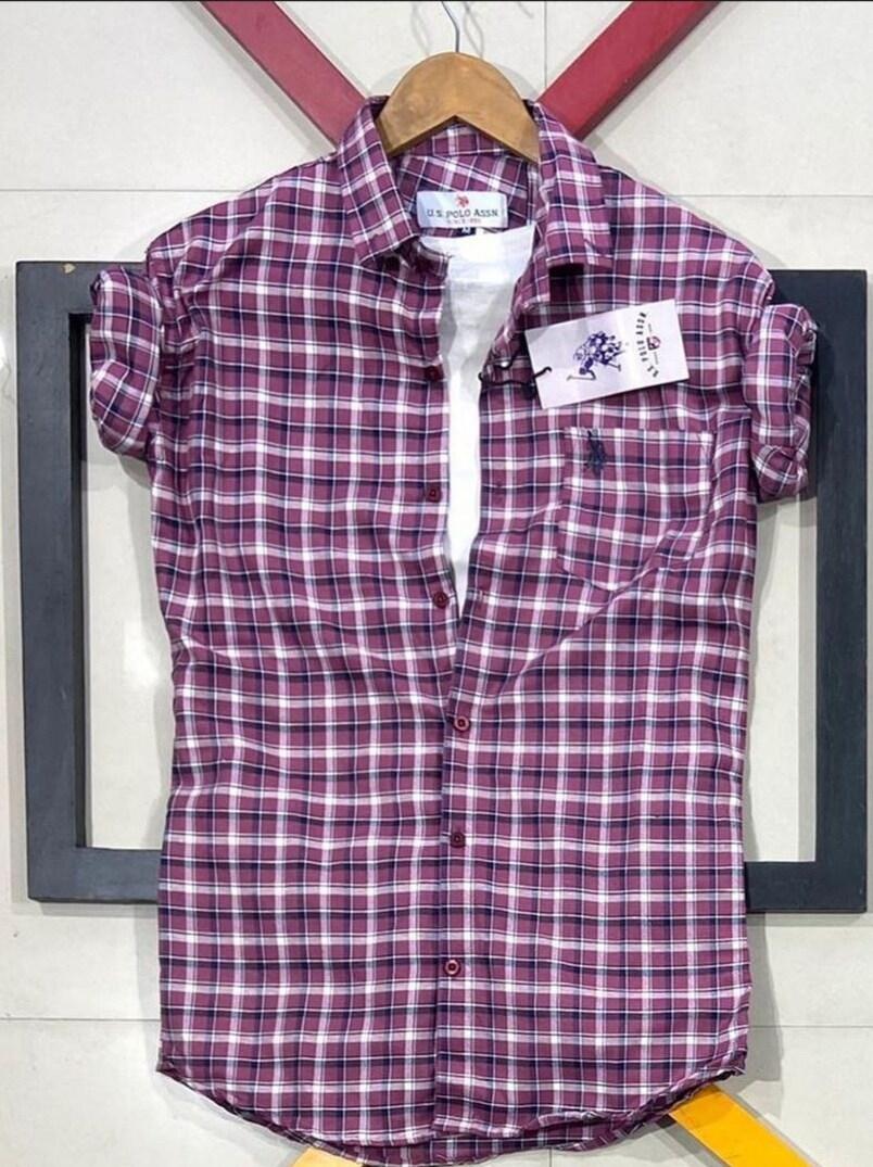 grey nylon casual shirt - 17811219 -  Zoom Image - 0