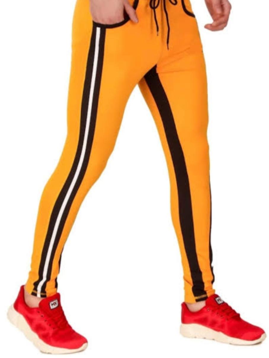 yellow denim joggers - 17812110 - Zoom Image - 0