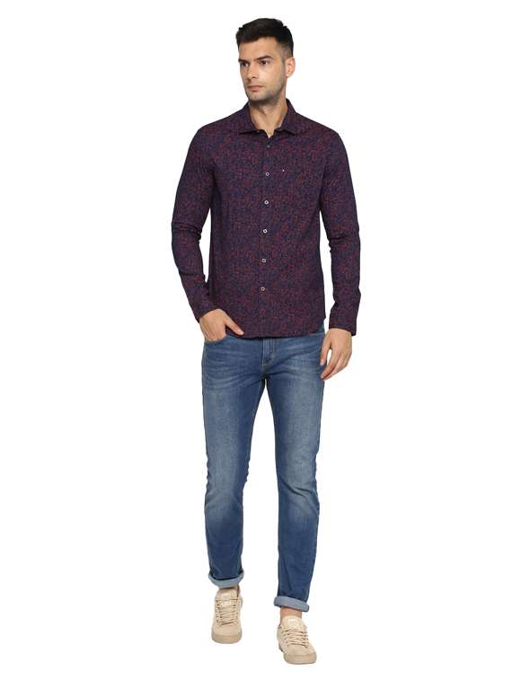 mens printed casual shirt - 17812205 - Standard Image - 3