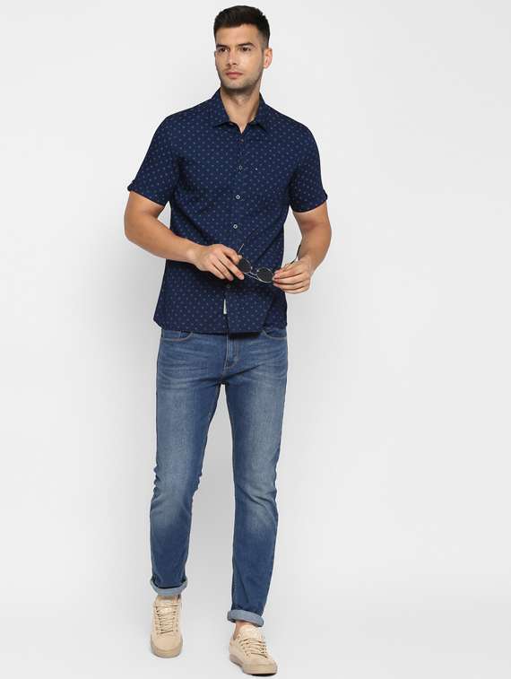 mens printed casual shirt - 17812210 - Standard Image - 3