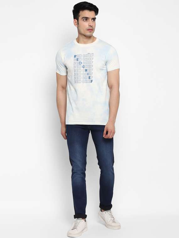 white front print t-shirt - 17812234 -  Standard Image - 3