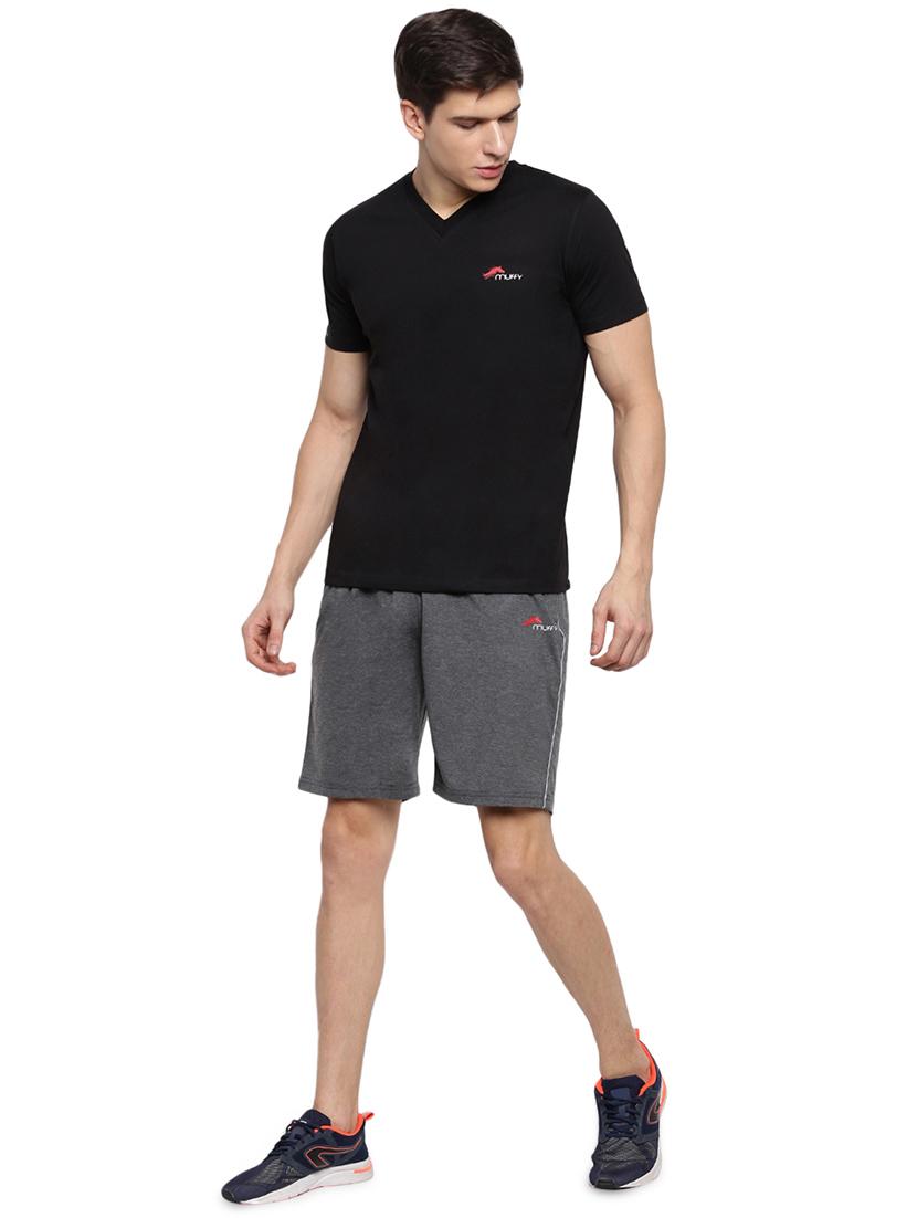 grey side striped shorts - 17812845 - Standard Image - 3