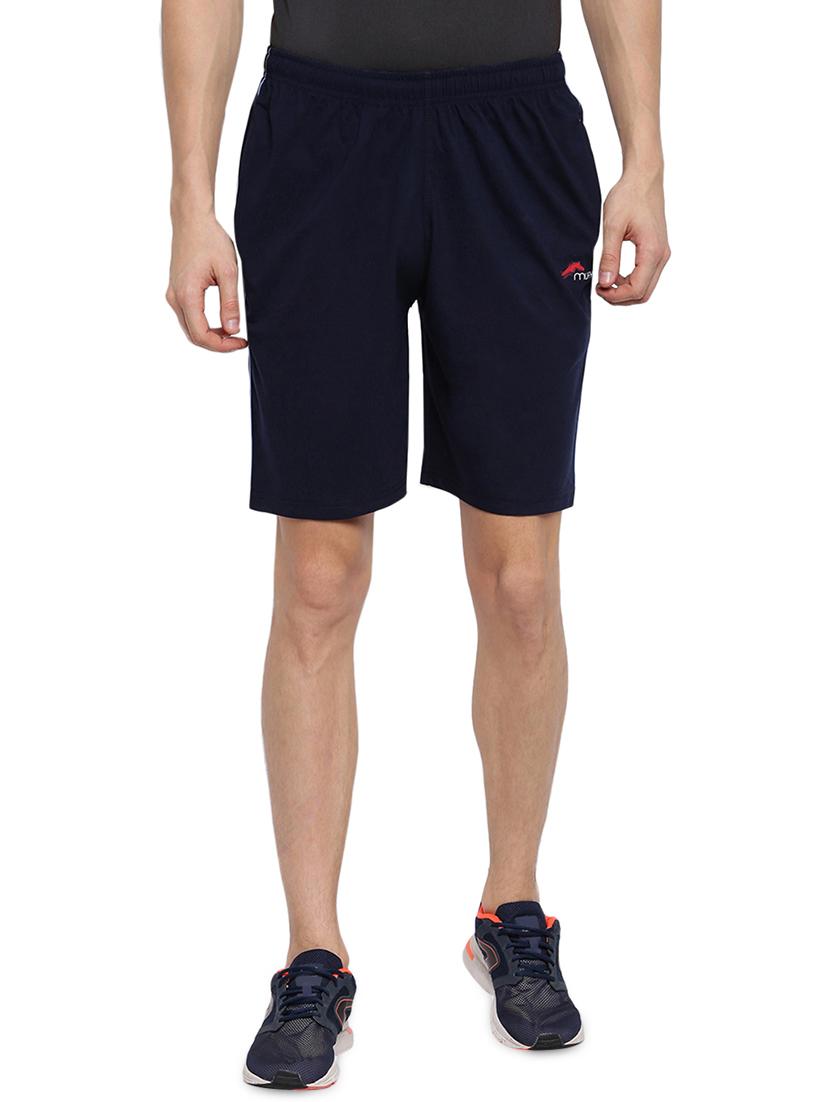 navy blue side striped shorts - 17812847 -  Zoom Image - 0