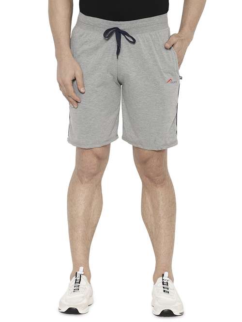 grey side striped shorts - 17812849 - Standard Image - 0