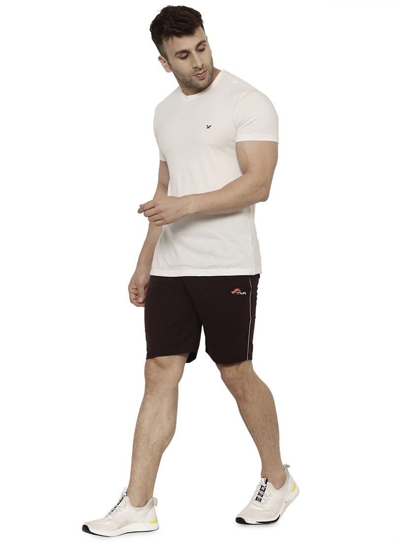 brown side striped shorts - 17812854 - Standard Image - 3