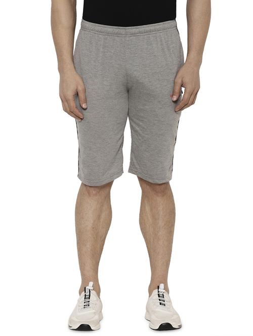 grey side striped shorts - 17812855 - Standard Image - 0