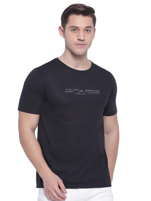 black chest print t-shirt - 17812875 -  Standard Image - 0