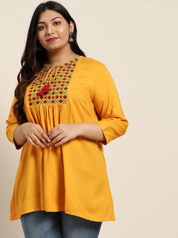 olive cotton kurti - 17813046 - Zoom Image - 0