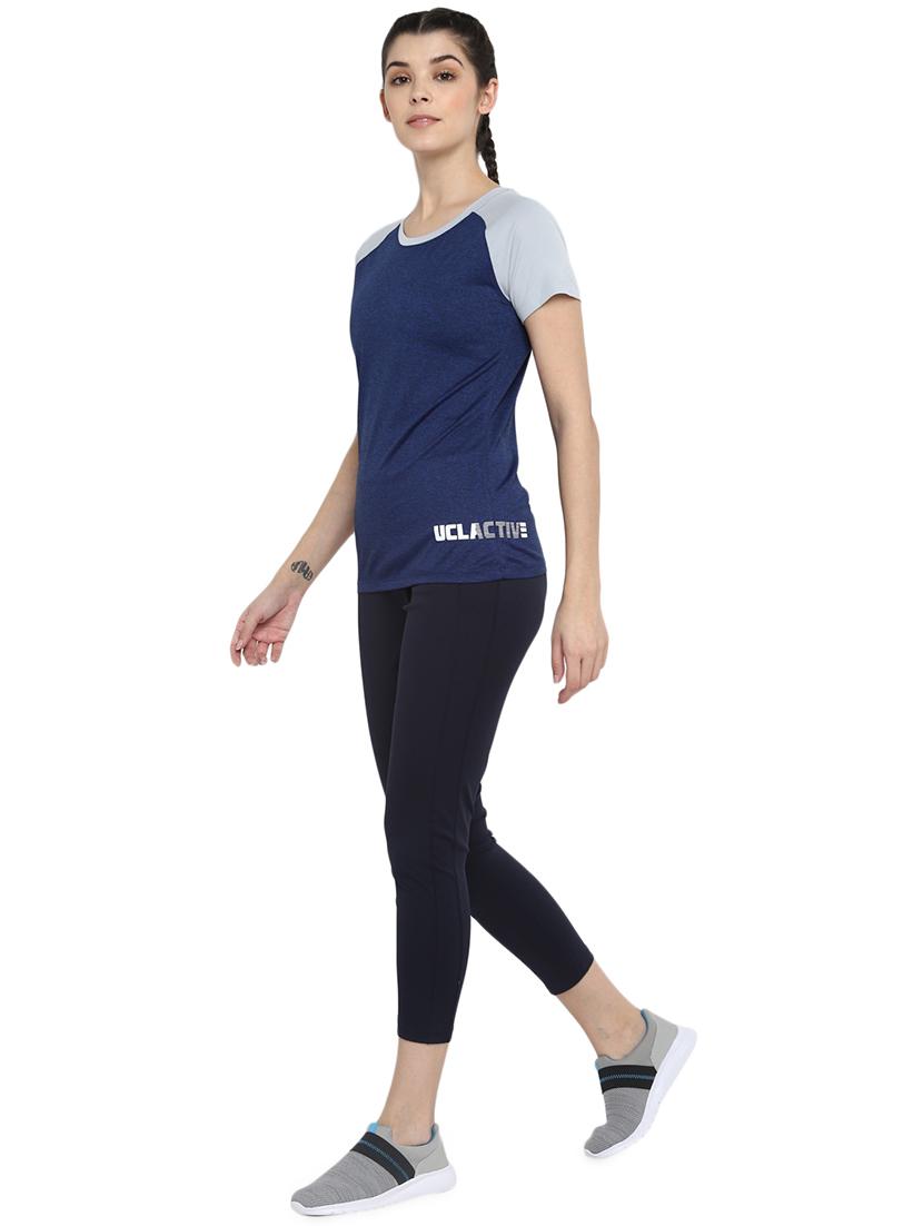 round neck color block tee - 17813560 - Standard Image - 3