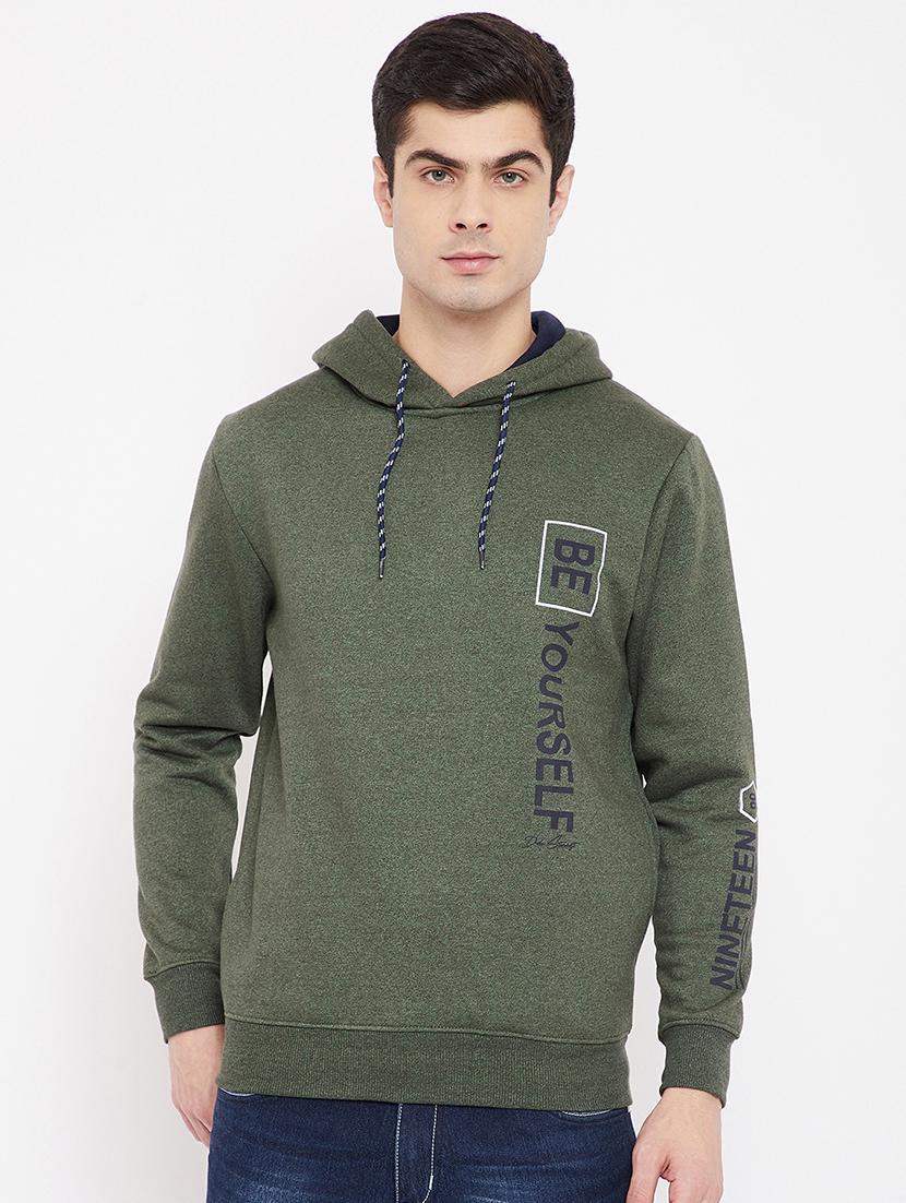 olive green printed sweatshirt - 17813976 - Zoom Image - 0