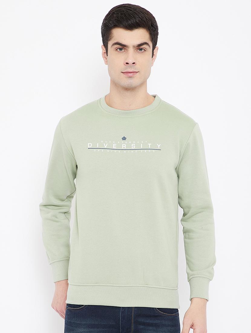 olive green printed sweatshirt - 17813978 - Zoom Image - 0