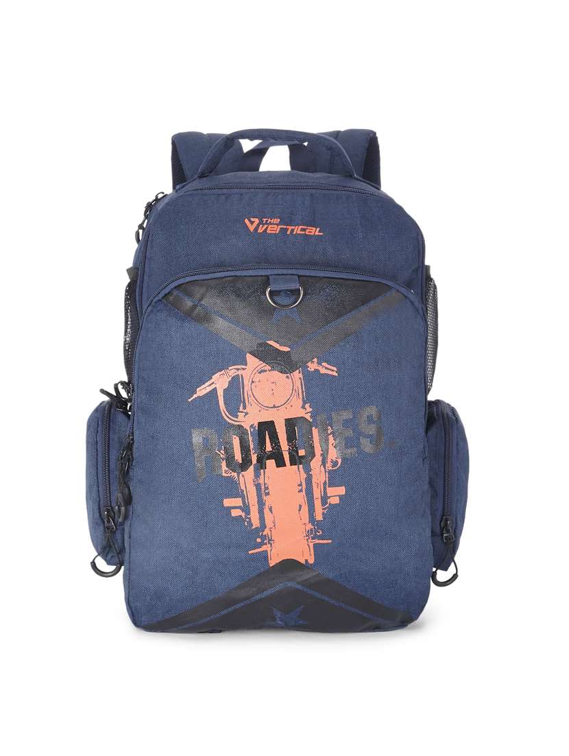 navy  polyester backpack
