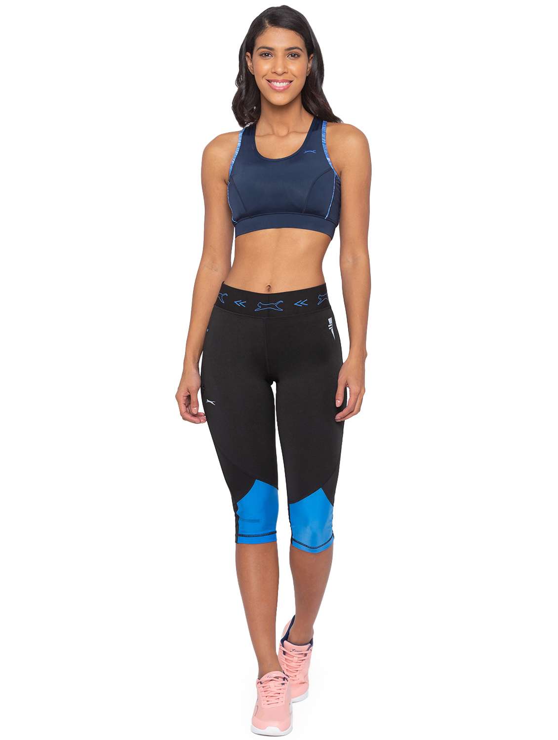 mid rise color block capri - 17814446 -  Standard Image - 3