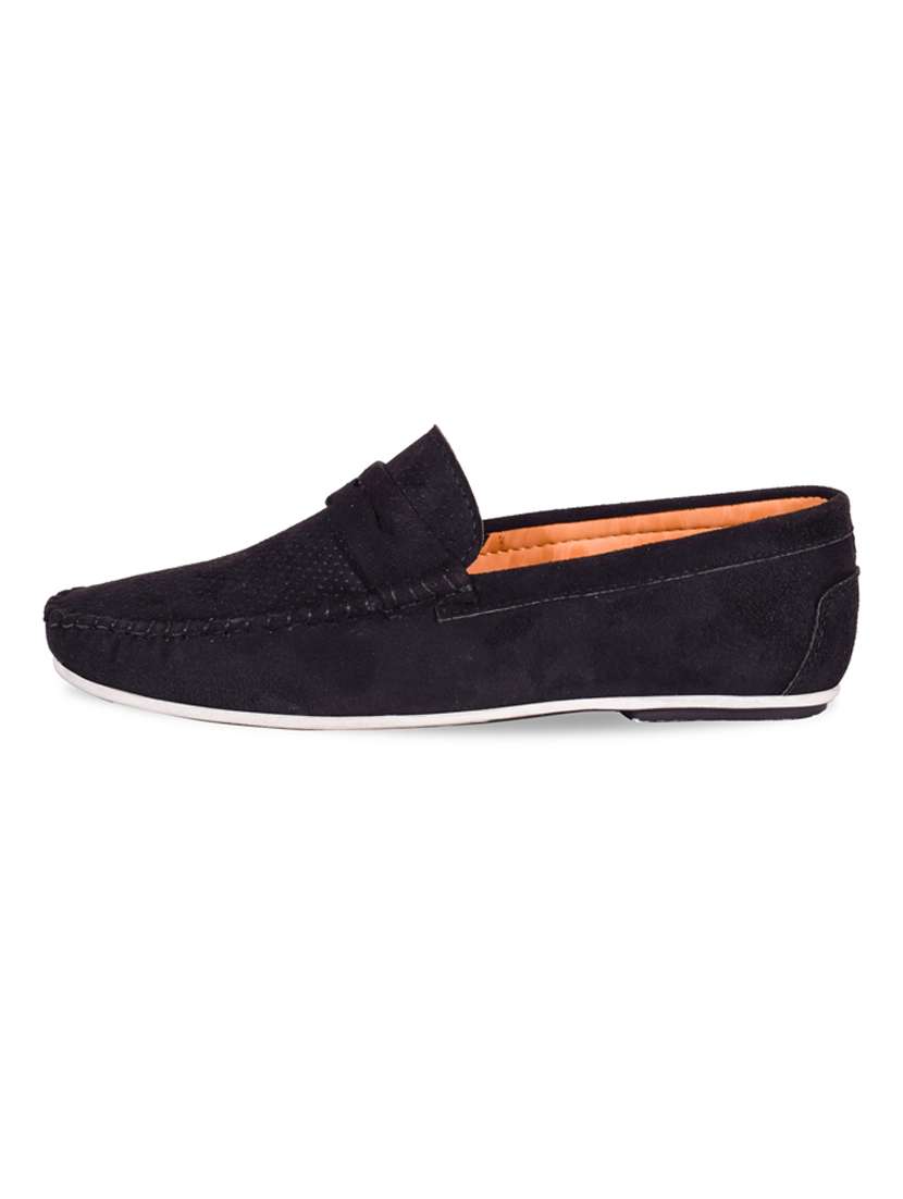 black suede slip on loafers - 17814489 -  Standard Image - 3