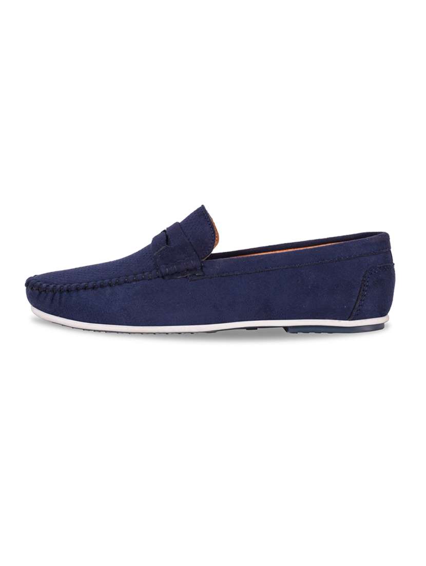 blue suede slip on loafers - 17814490 -  Standard Image - 3
