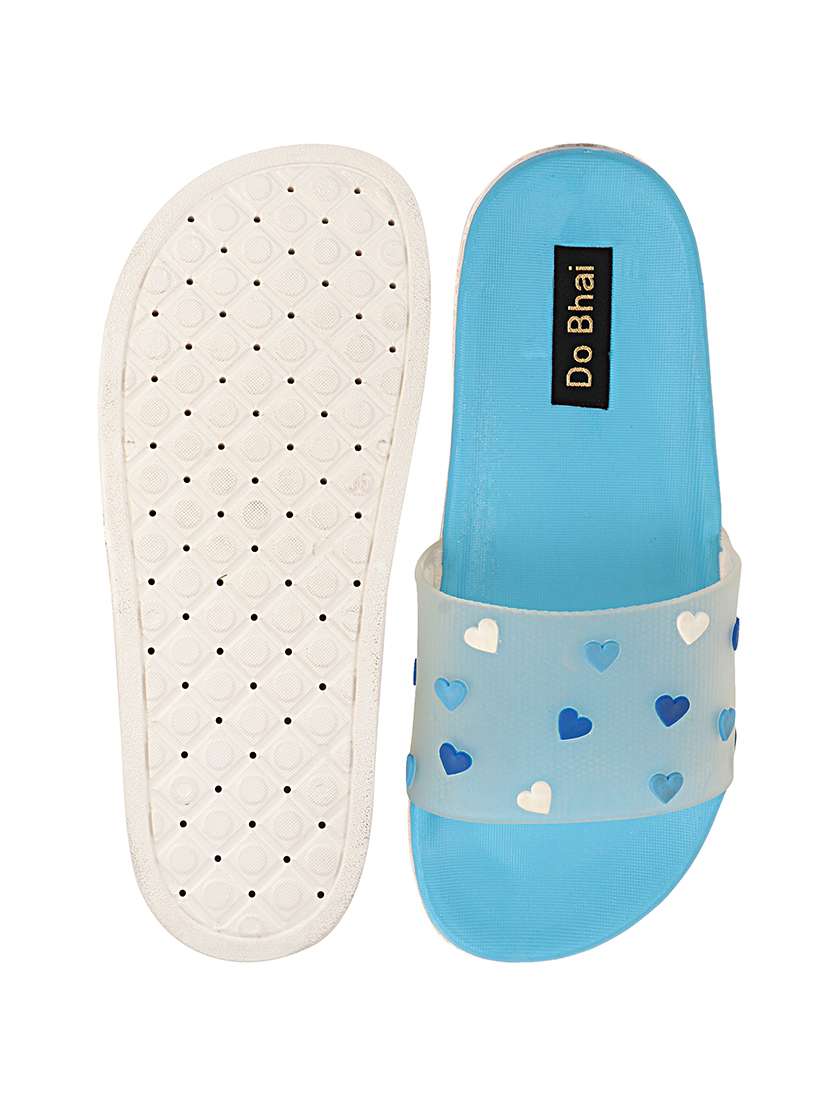 blue slip on slides - 17815009 - Standard Image - 3