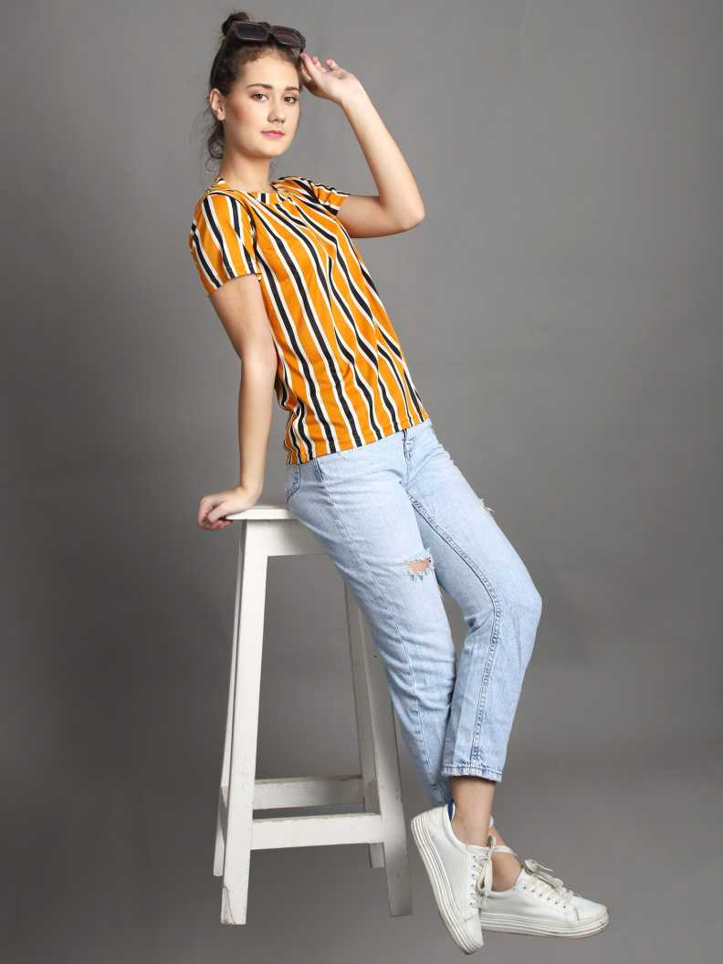 casual regular sleeve striped women multicolor  - 17816743 -  Zoom Image - 0