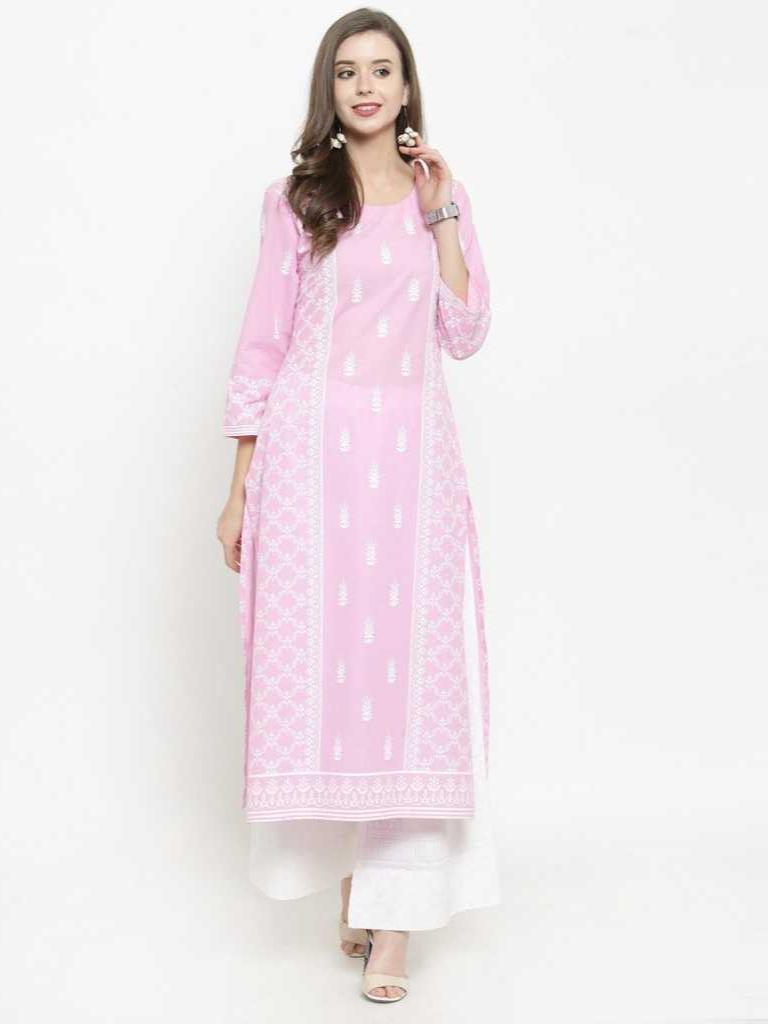 women kurta and palazzo set cambric  - 17816750 -  Zoom Image - 0