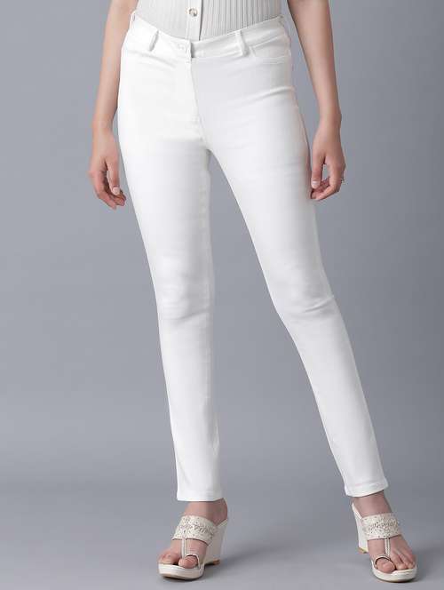 mid rise solid jeans - 17818058 - Standard Image - 0