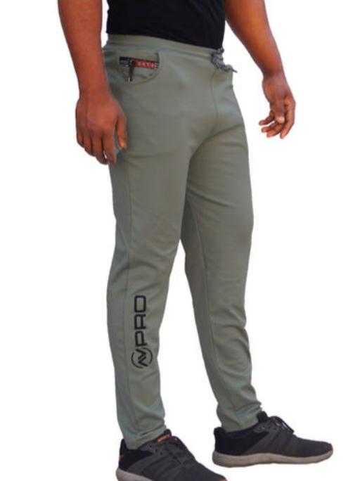 grey cotton track pants - 17819354 -  Zoom Image - 0