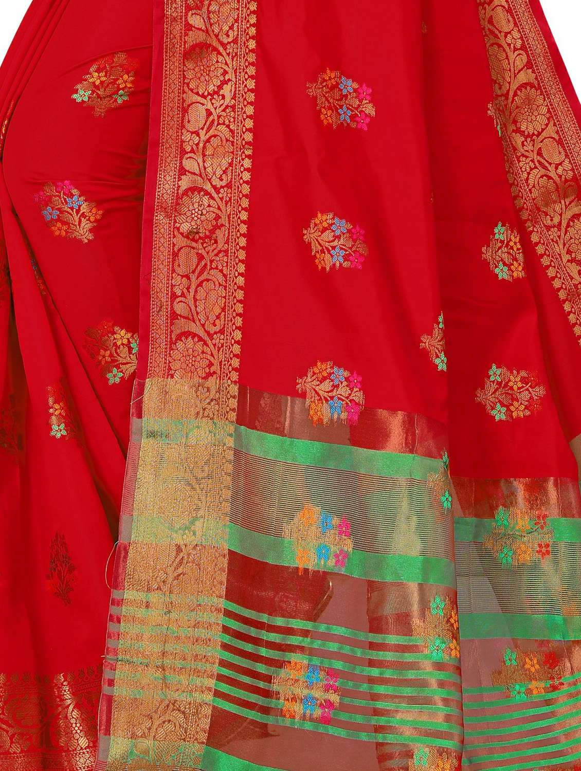 zari work kanjivaram saree with blouse - 17819648 -  Standard Image - 3