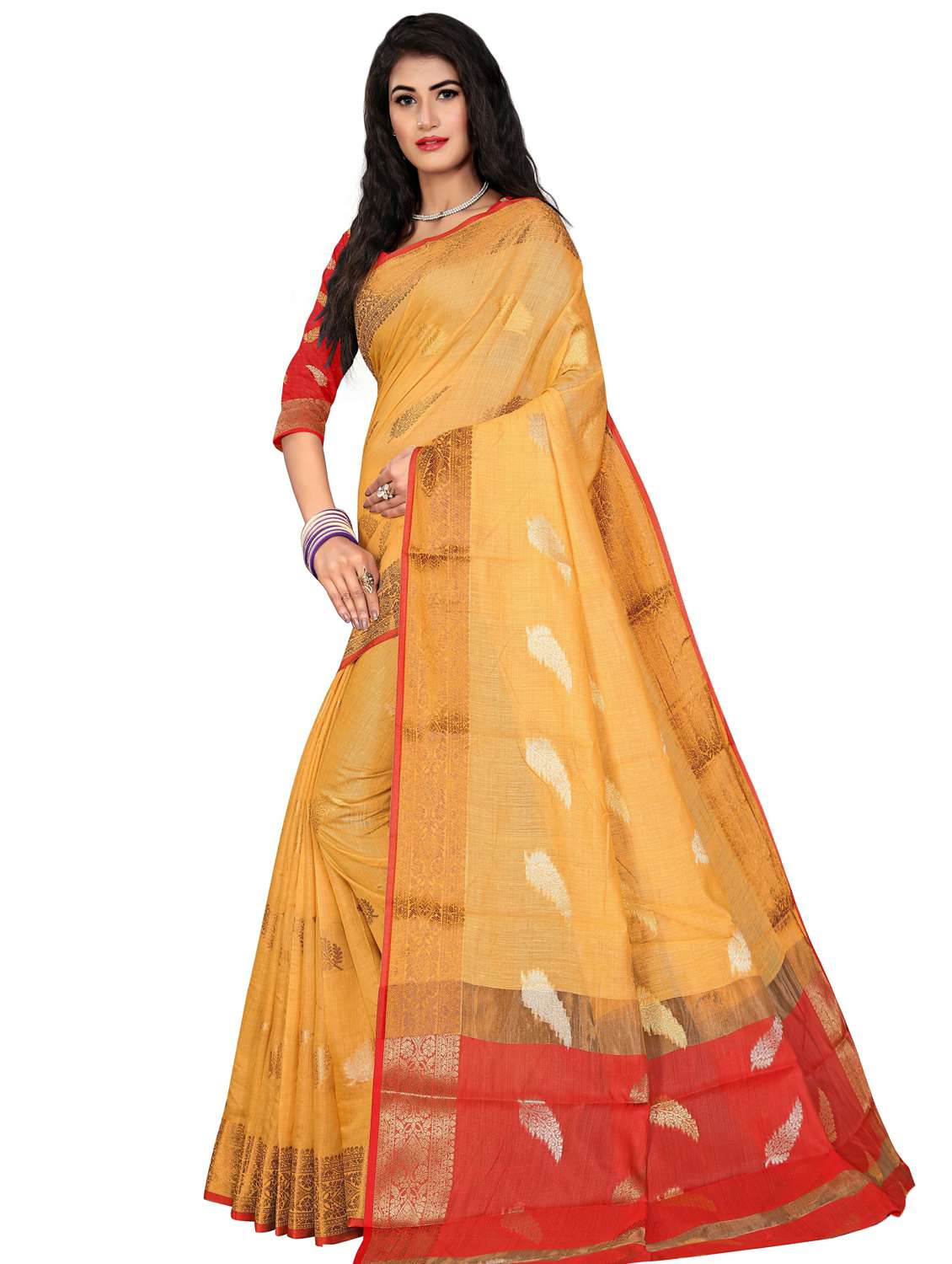 zari work kanjivaram saree with blouse - 17819649 - Zoom Image - 0
