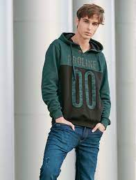 green denim bomber jacket - 17820451 - Zoom Image - 0
