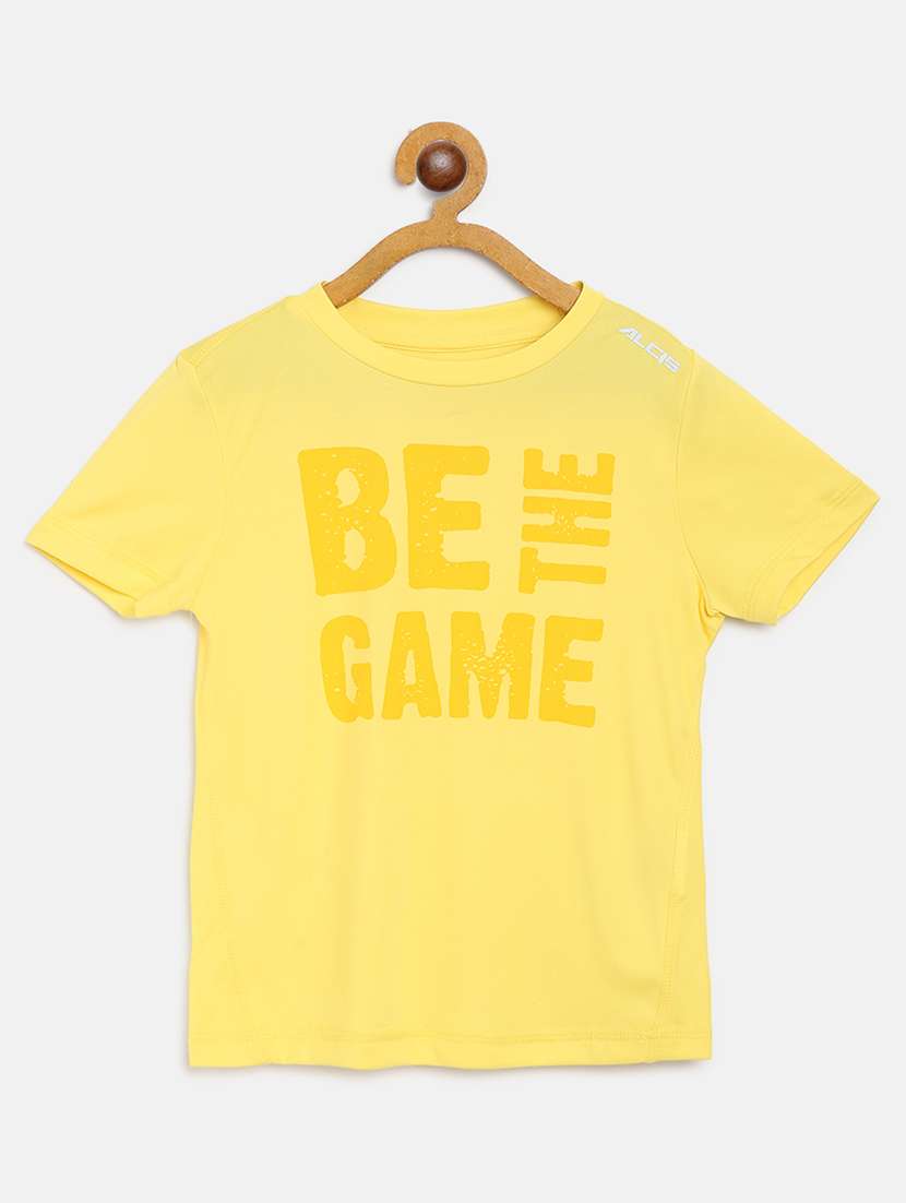 yellow printed t-shirt - 17820629 - Zoom Image - 0