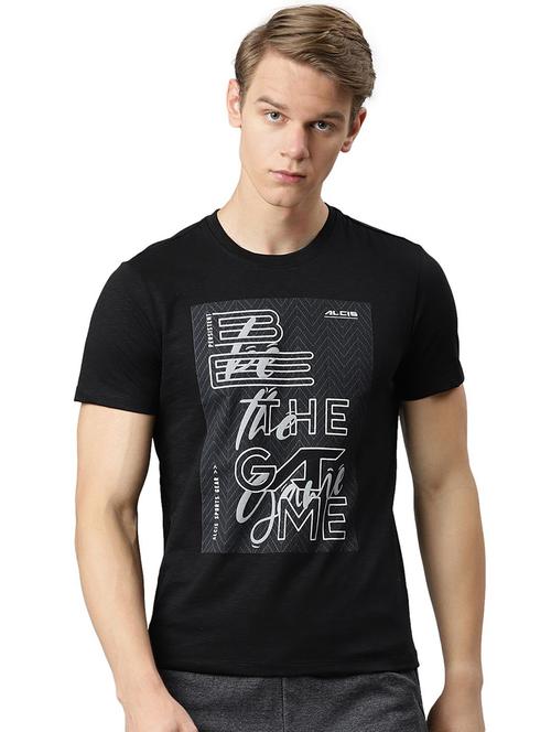 black printed t-shirt - 17820648 - Standard Image - 0