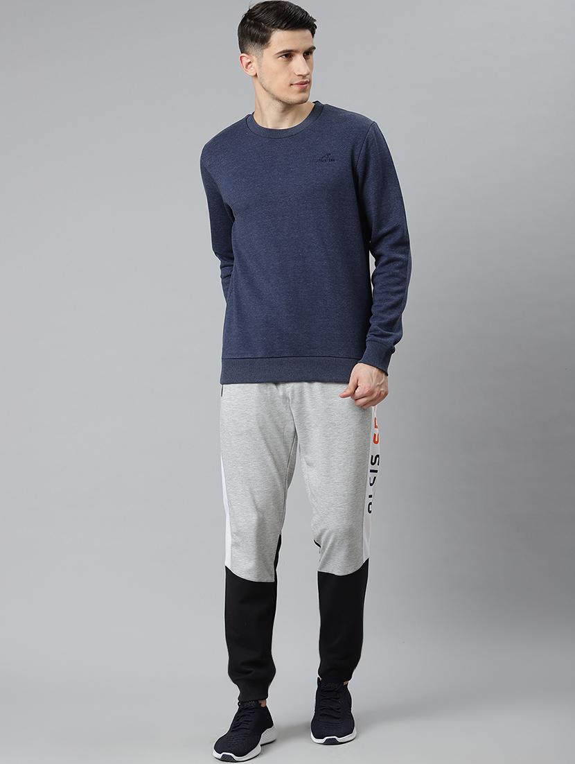 navy blue solid sweatshirt - 17820671 - Standard Image - 3