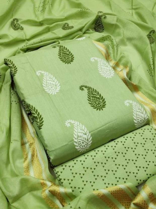 green unstitched suit - 17822147 - Zoom Image - 0
