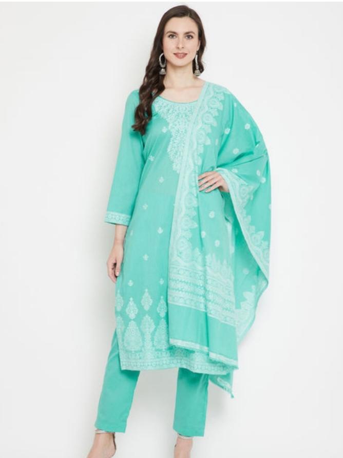 green unstitched suit - 17822149 - Zoom Image - 0