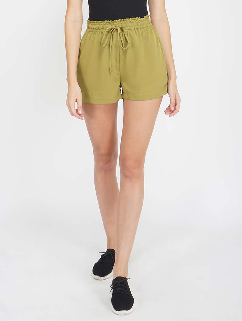 drawstring waist solid short - 17822174 -  Zoom Image - 0