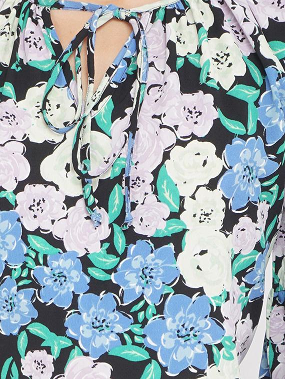 multi colored polyester aline dress - 17822222 - Standard Image - 3