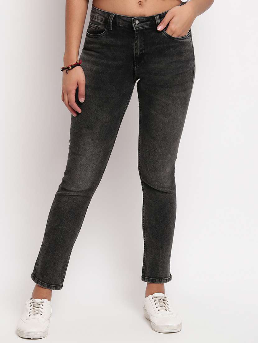 women's plain slim fit jeans