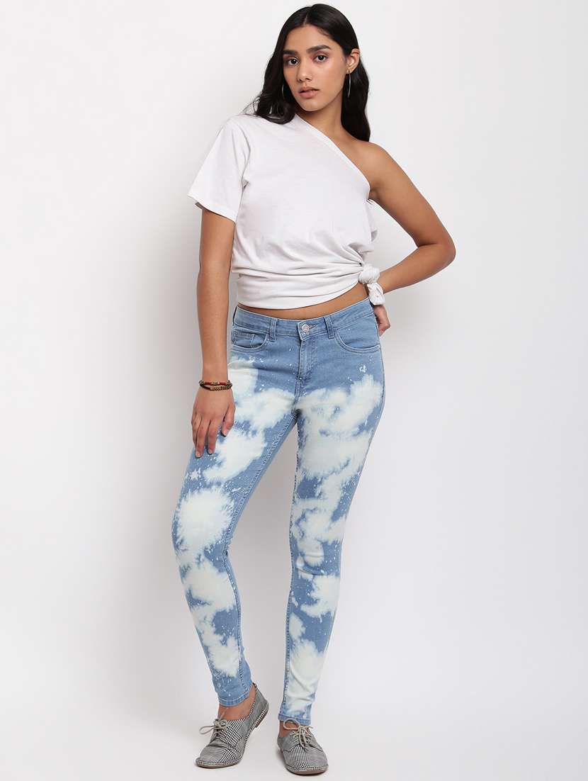women's tie & dye slim fit jeans - 17822445 -  Standard Image - 3