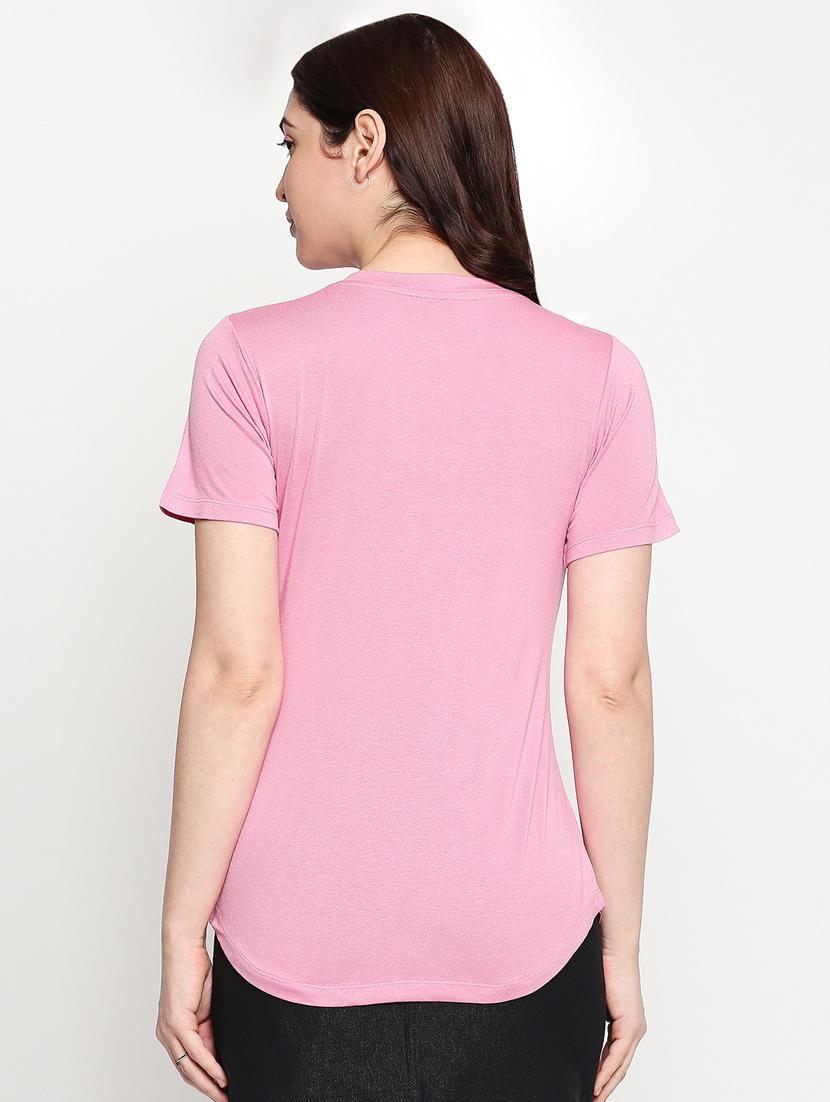 v neck solid t-shirt - 17822501 - Standard Image - 3