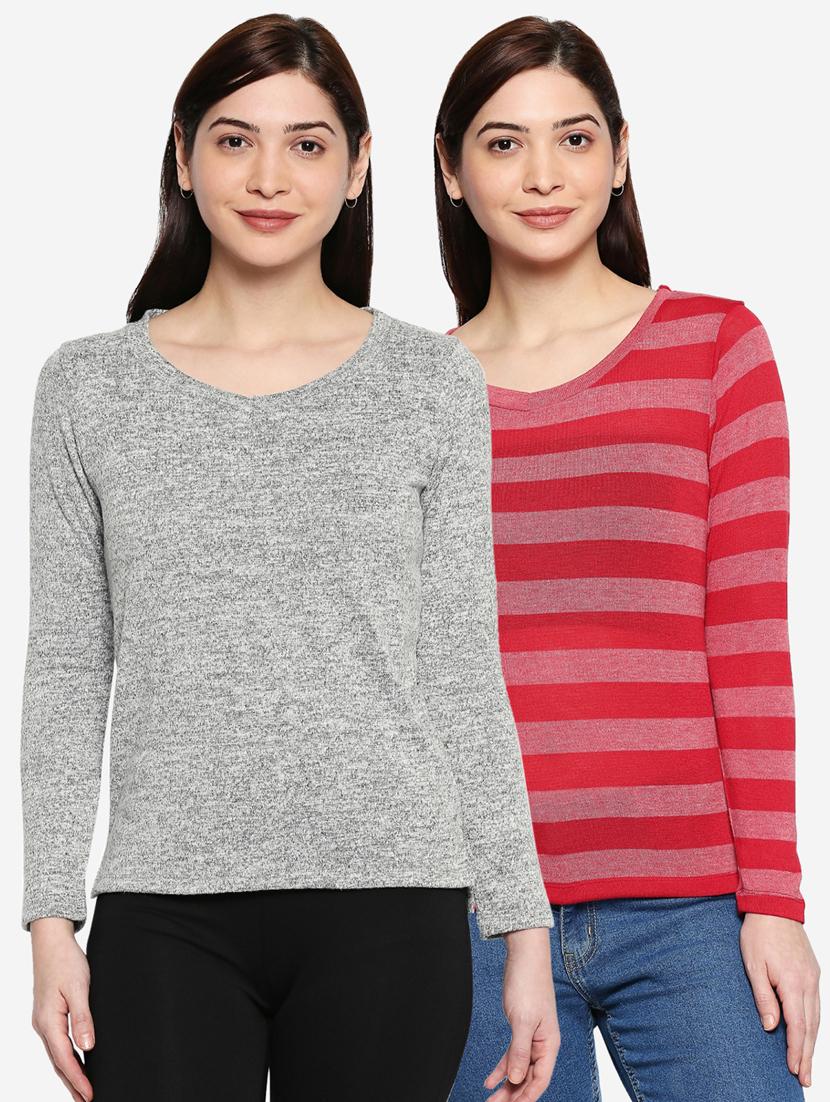 set of 2 v neck t-shirt - 17822514 - Zoom Image - 0