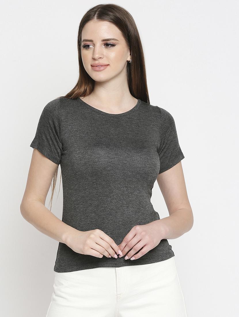 round neck solid t-shirt  - 17822520 -  Zoom Image - 0