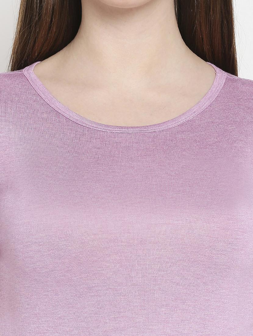 round neck solid t-shirt - 17822522 - Standard Image - 5