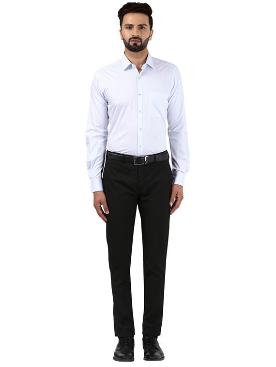 light blue striped formal shirt - 17823061 - Standard Image - 3