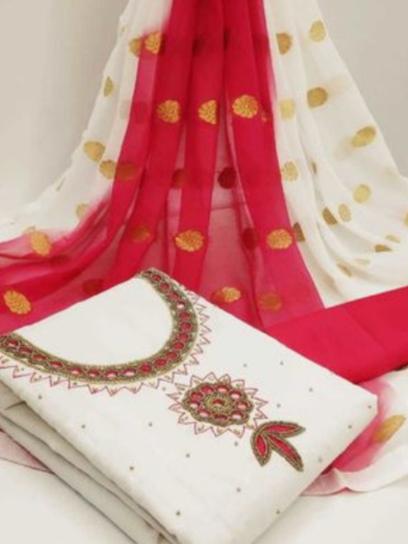 red semistitched suit - 17823660 - Zoom Image - 0
