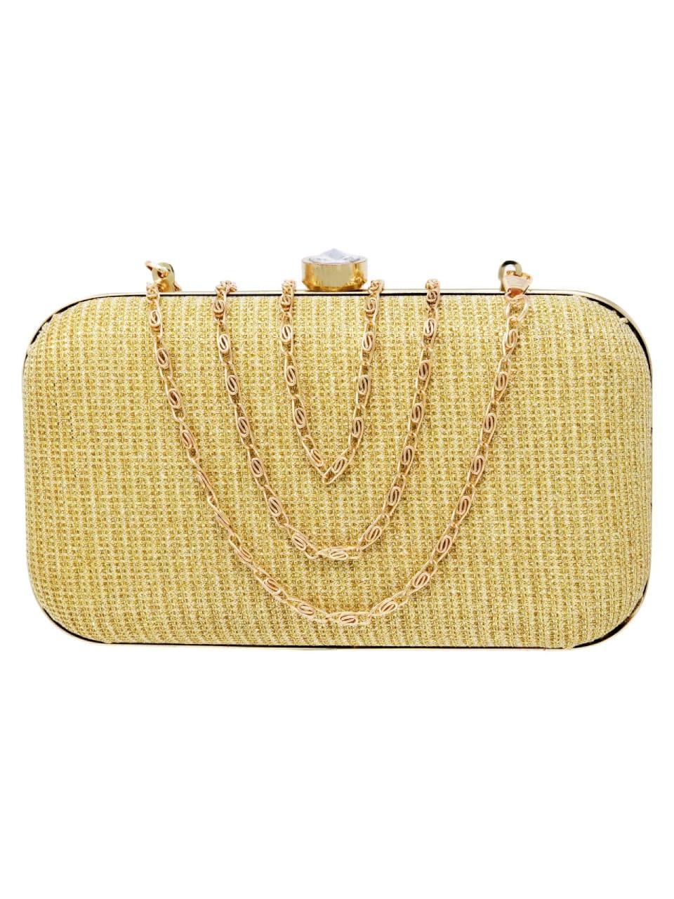 designer synthetic clutches with chain  - 17823757 -  Zoom Image - 0