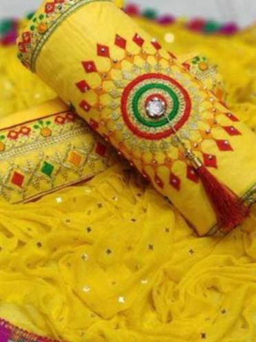 yellow semistitched suit - 17823803 - Zoom Image - 0