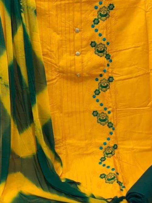 yellow semistitched suit - 17823804 - Standard Image - 0
