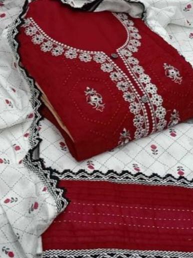 red unstitched suit - 17823808 - Standard Image - 0